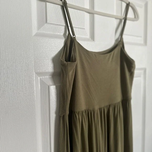 Wilfred Olive Green Spaghetti Strap Jumpsuit - Picture 3 of 6